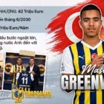 Hình ảnh Mason Greenwood chính thức ra mắt câu lạc bộ Fenerbahce kèm thông tin chi tiết về mức phí chuyển nhượng 42 triệu Euro và thời hạn hợp đồng.